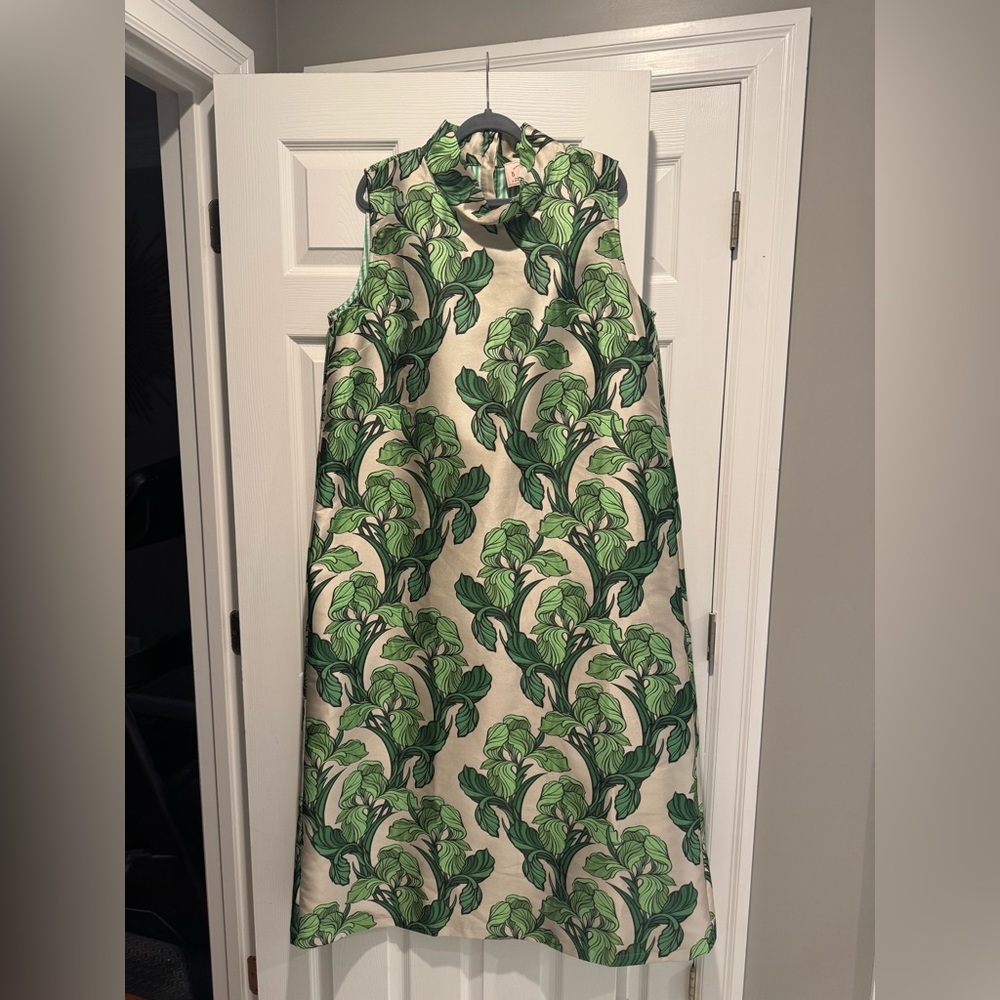 Buru Maxi Mod Brocade Mock Neck Dress WORN ONCE! LOTS of COMPLEMENTS!